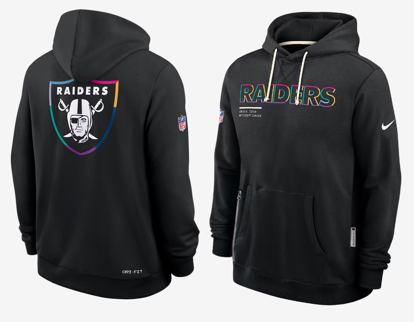Men Oakland Raiders black 2025 Nike NFL hoodie